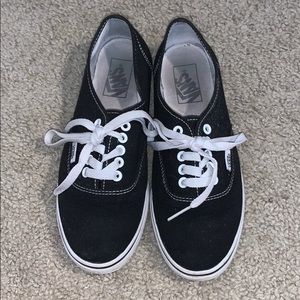 Black and white Authentic style Vans